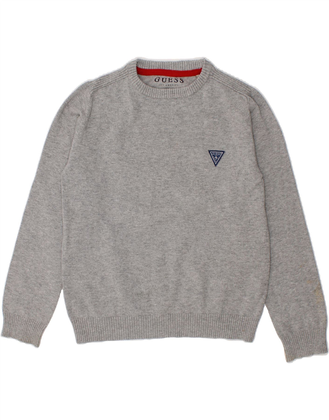 GUESS Boys Crew Neck Jumper Sweater 5-6 Years Grey Cotton Vintage Guess and Second-Hand Guess from Messina Hembry 