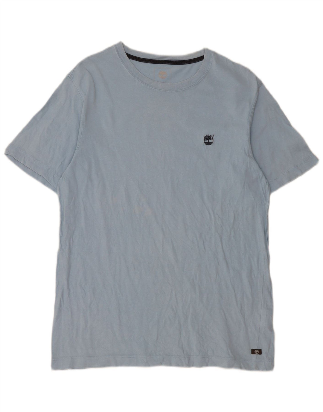 TIMBERLAND Grafisk T-shirt til mænd, mellemblå bomuld