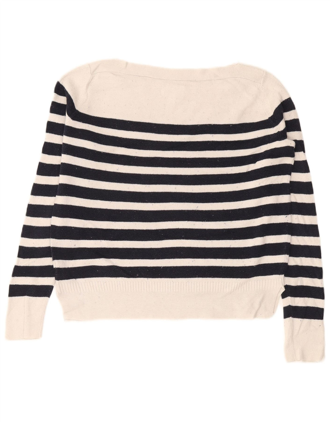 JACK WILLS Dame Oversized Boat Neck Jumper Sweater UK 8 Small Navy Blue