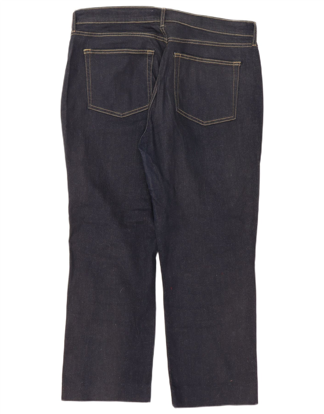 Zara Dame Straight Jeans EU 46 2XL W36 L27 Navy Blue