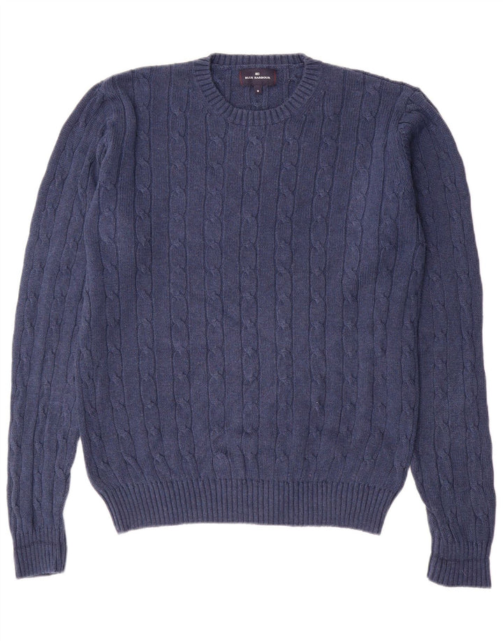 Marks & Spencer Herre Blue Harbor Crew Neck sweater Medium Navy Blue