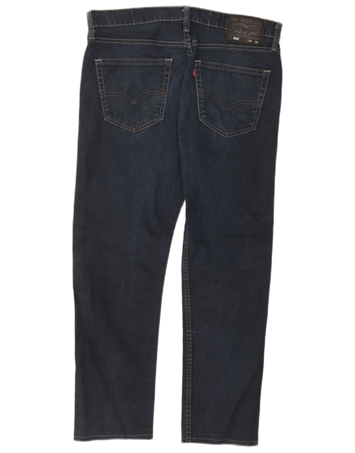 Levi's Herre 508 tilspidsede jeans W32 L26 marineblå bomuld