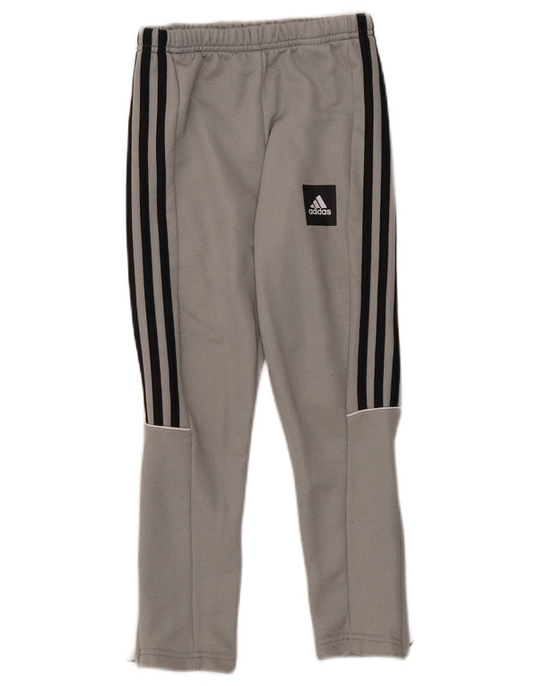 Adidas Boys Aeroready Tracksuit Bukser 7-8 år Grå polyester
