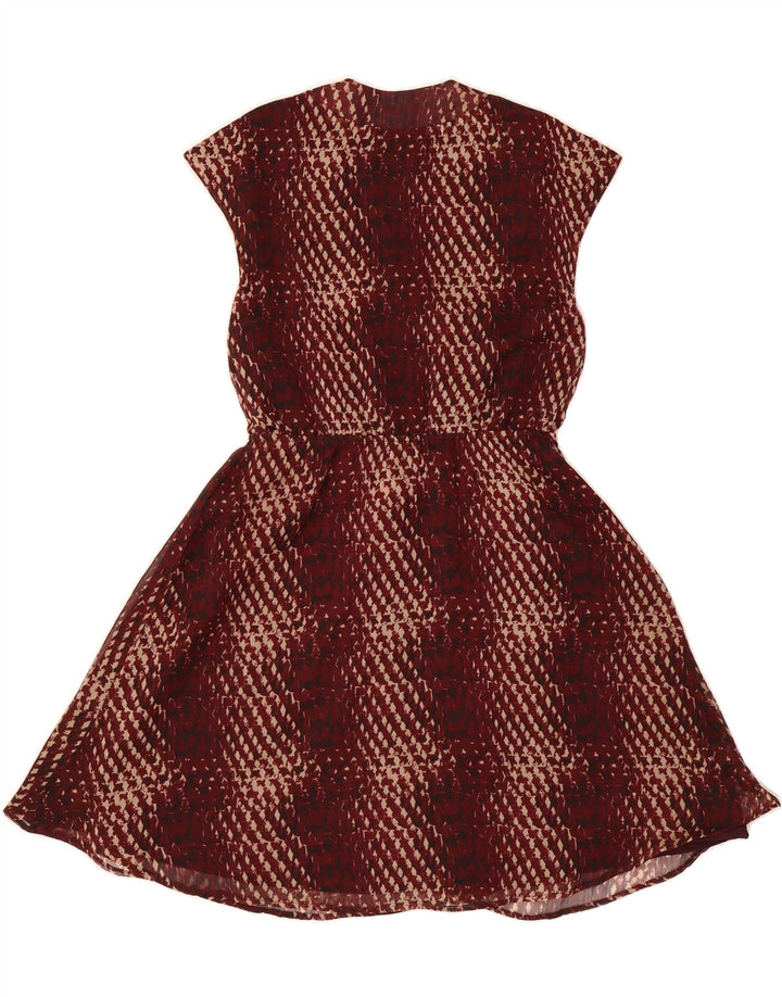 CONVERSE Womens A-Line Dress UK 14 Medium Burgundy Polyester Vintage Converse and Second-Hand Converse from Messina Hembry 
