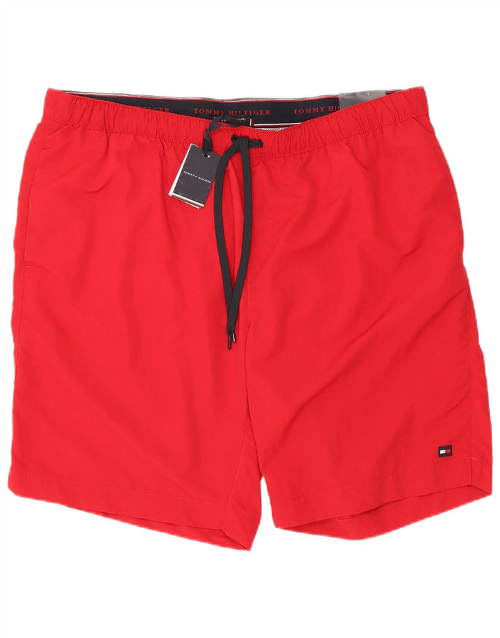 Tommy Hilfiger Høje Badeshorts til mænd 4XL Rød Polyester