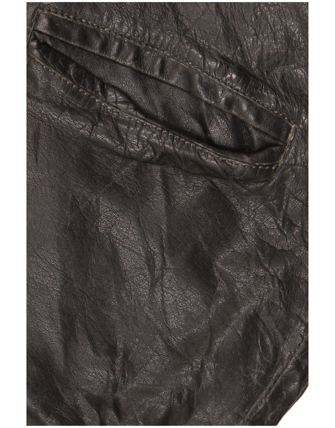 Vintage herre læderjakke UK 42 XL sort læder