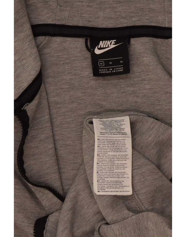Nike hættetrøje med lynlås til mænd Medium Grey Flecked Bomuld