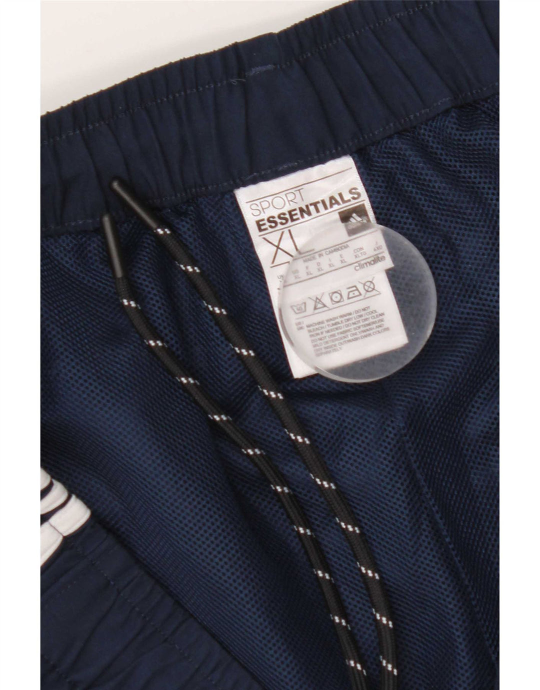 Adidas Herre Climalite Sport Shorts XL Navy Blue Polyester