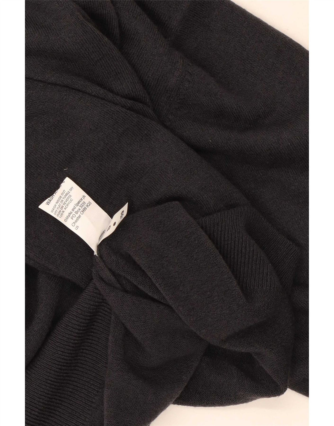 Marks & Spencer Herre V-hals sweater Medium Grå Akryl