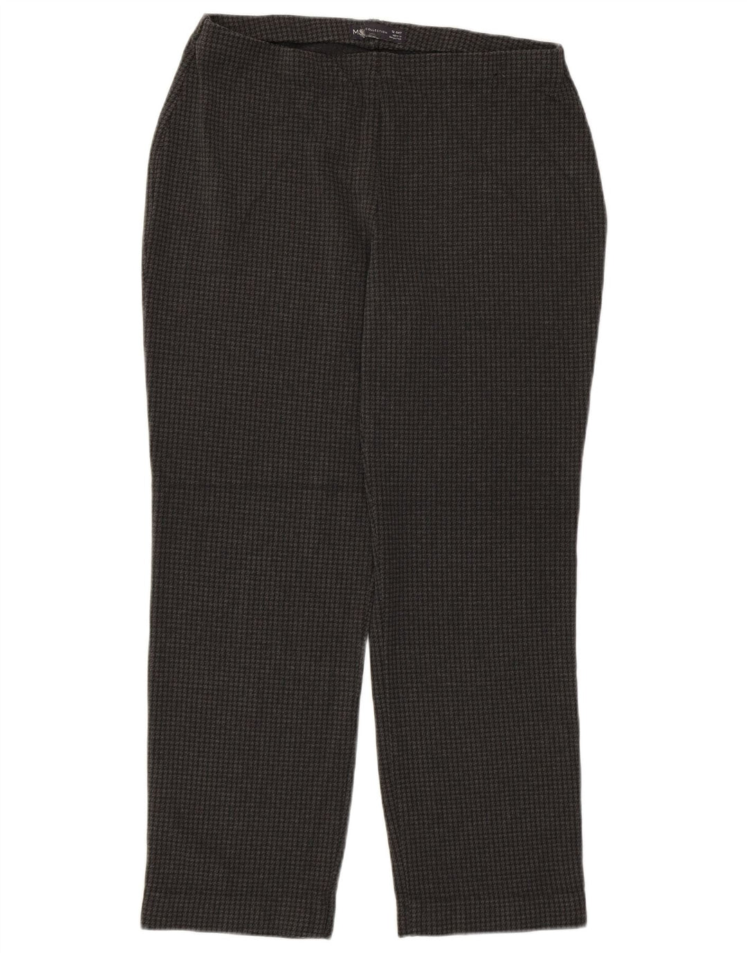Marks & Spencer Dame Cropped Trousers UK 12 Medium W30 L26 Grå