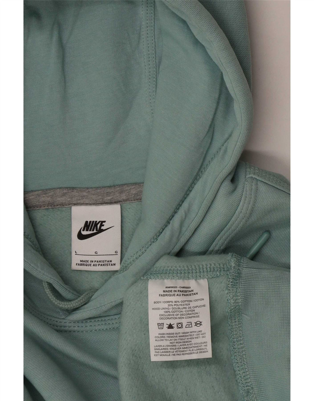 Nike hættetrøje til mænd, stor blå bomuld