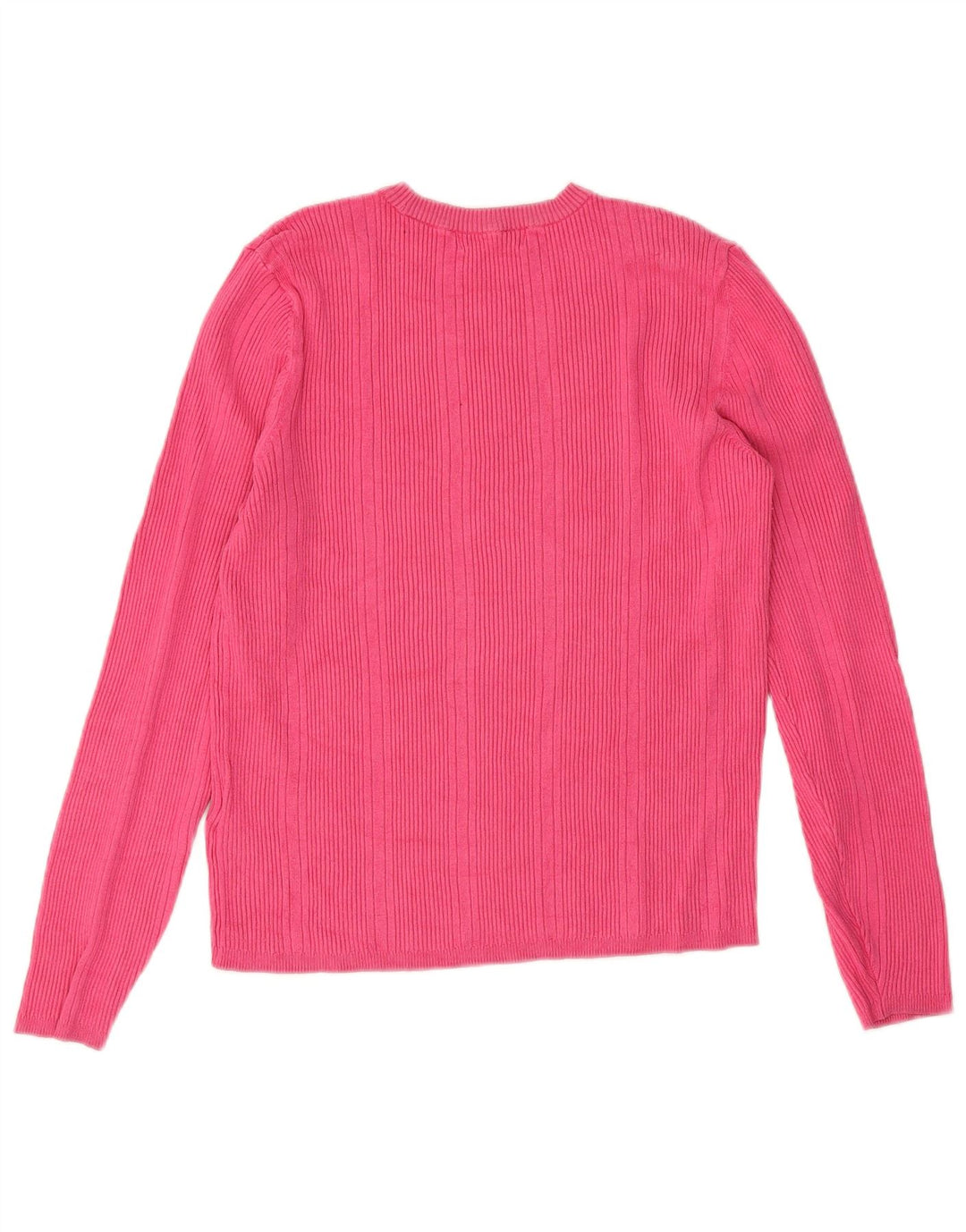Marks & Spencer Dame sweater med rund hals DK 14 Medium Pink Viscose