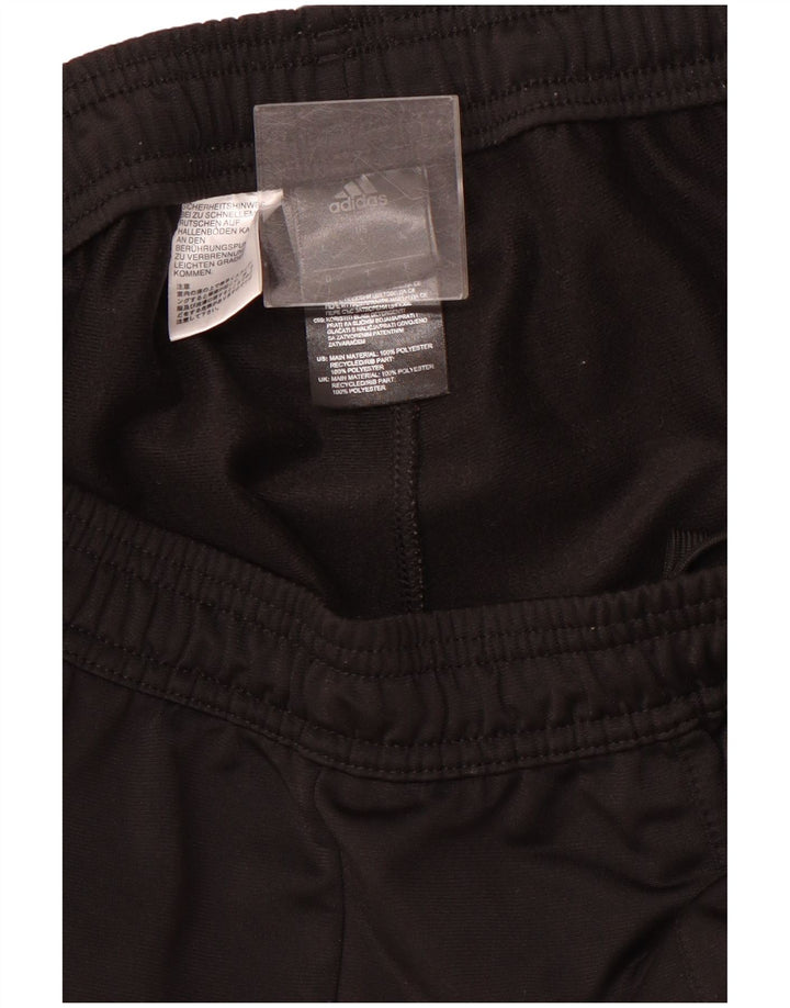 ADIDAS Mens Tracksuit Trousers Large  Black Colourblock Polyester