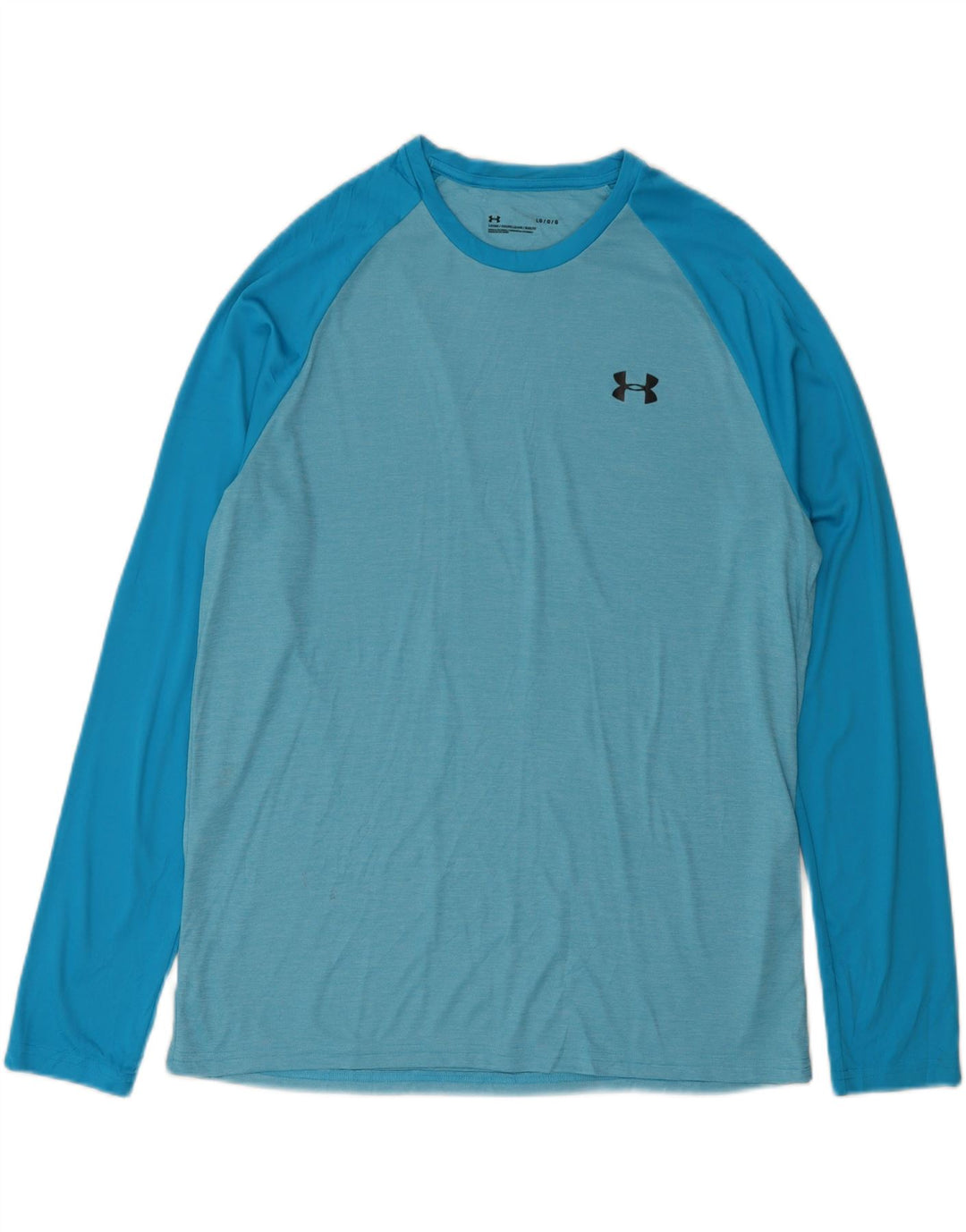 UNDER ARMOUR Herre Top Langærmet Large Blue Colourblock Polyester