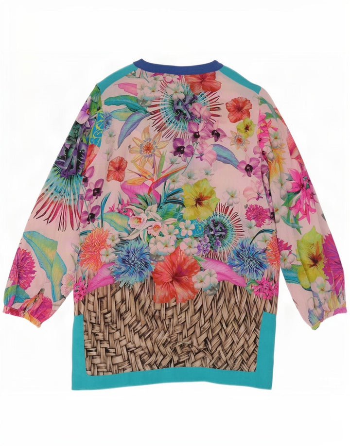 Clips Dame Strand Langærmet Bluse Top IT 42 Medium Multicolored Floral