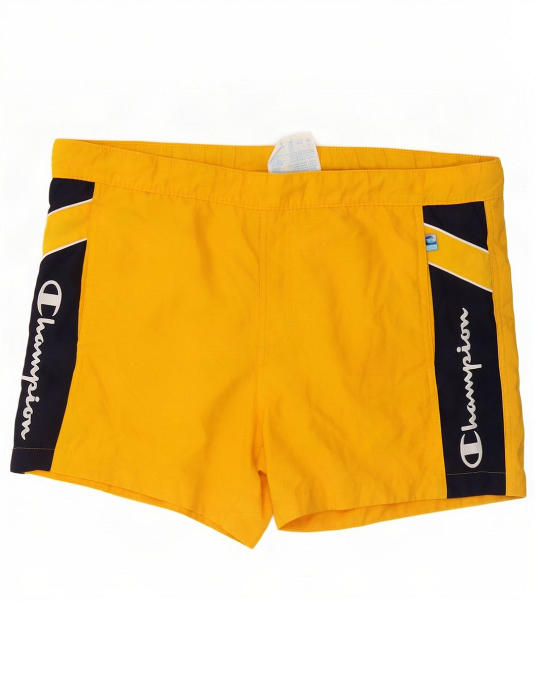Champion Herre grafiske svømmeshorts Medium Gul Colourblock Polyester