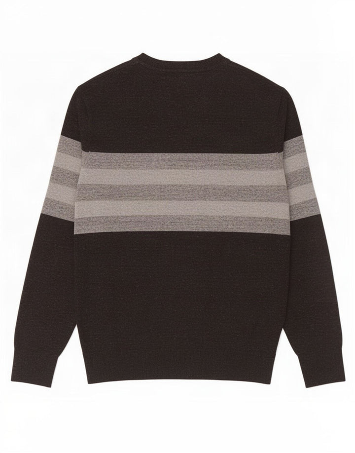 Gap herre rund hals sweater lille sort stribet bomuld