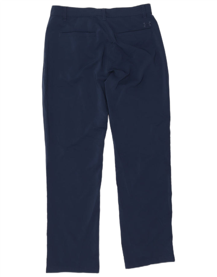UNDER ARMOUR Straight Casual bukser til mænd W34 L32 Marineblå polyester