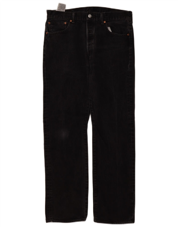 Levi's Herre 501 Straight Jeans W34 L32 Sort