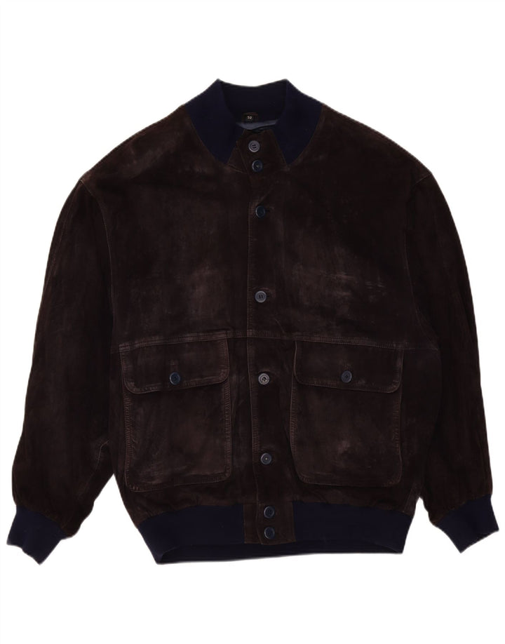 VINTAGE Bomberjakke i ruskind til mænd IT 52 XL Lilla