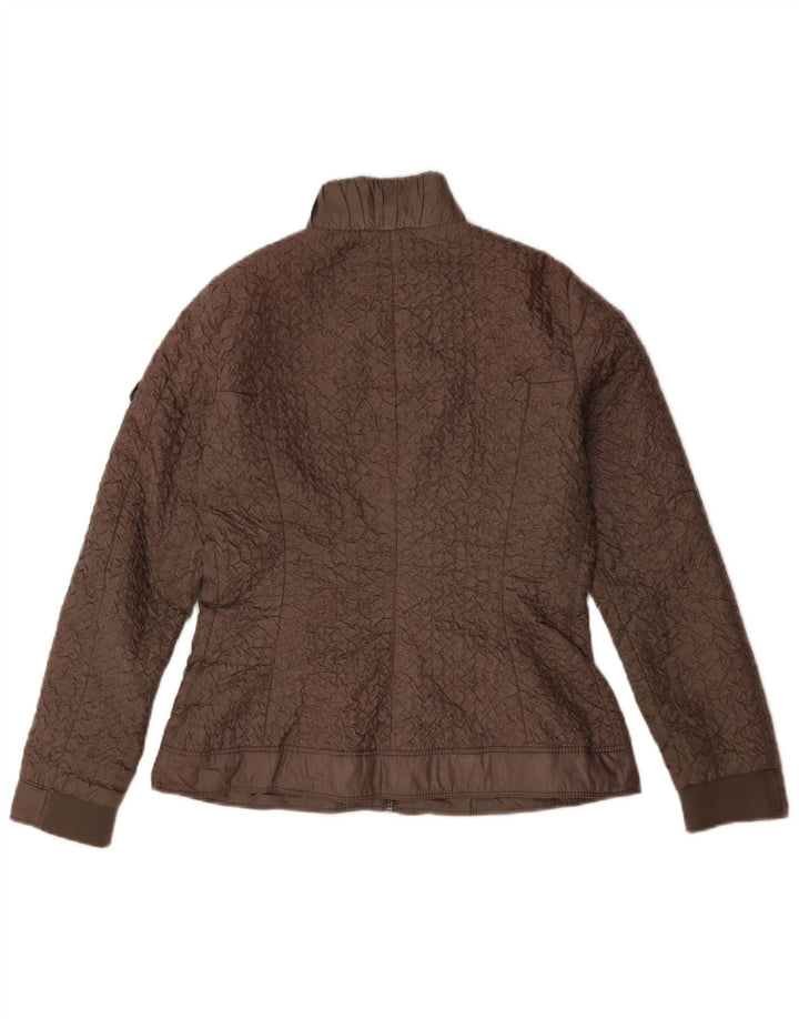 Zara Womens Bomber Jacket UK 14 Medium Brown