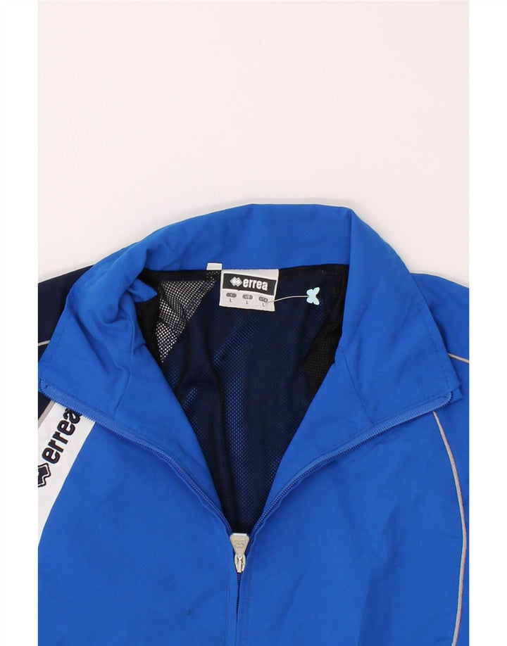 ERREA Mens Tracksuit Top Jacket Large Blue Colourblock Polyester Vintage Errea and Second-Hand Errea from Messina Hembry 