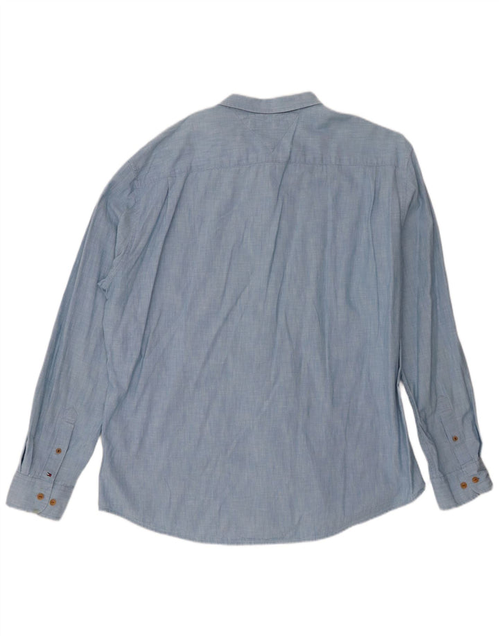 Tommy Hilfiger Herreskjorte 2XL Blå Bomuld