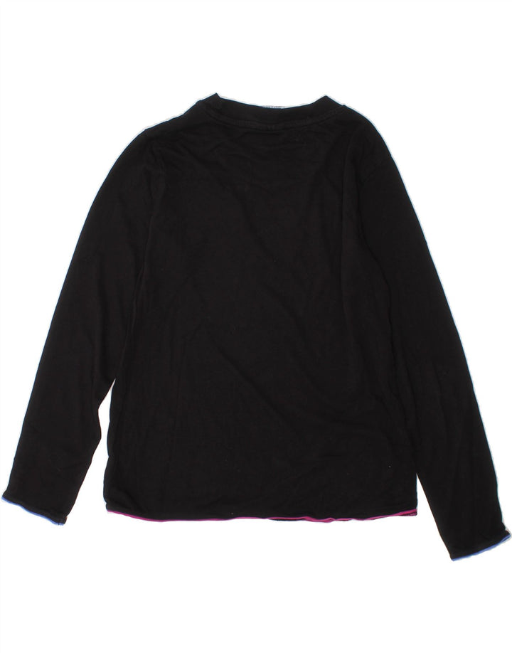 CHAMPION Girls Top Long Sleeve 9-10 Years Medium  Black Cotton Vintage Champion and Second-Hand Champion from Messina Hembry 
