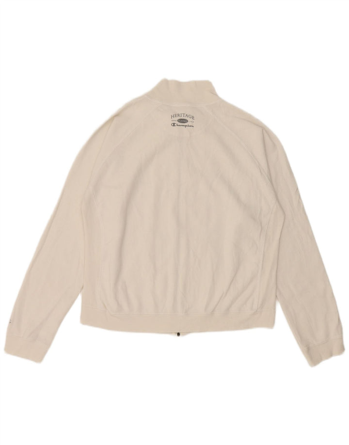 Champion Womens træningsdragt Topjakke UK 14 Medium White Bomuld