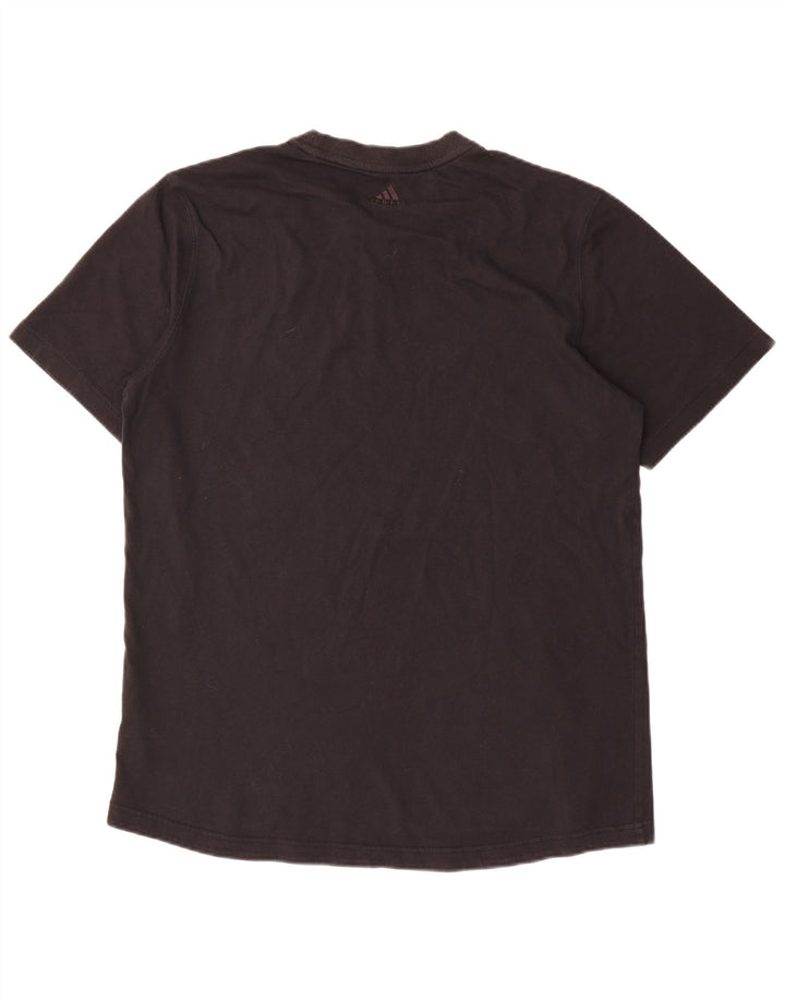 Adidas Grafisk T-shirt top til mænd, stor sort bomuld