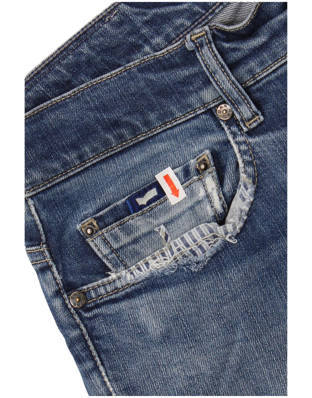 Gas Slim Jeans til mænd W32 L34 Blå