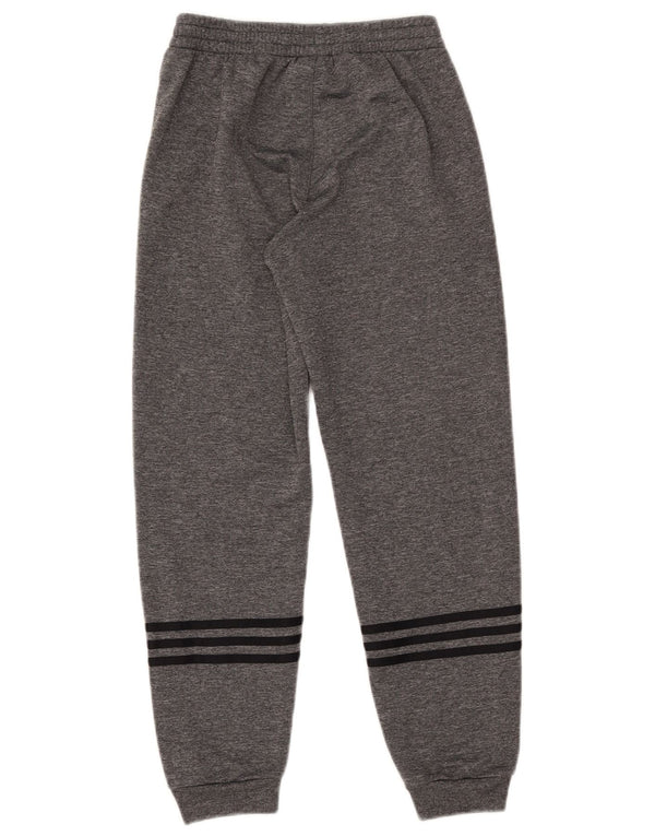Adidas Drenge Træningsdragt Bukser Joggers 11-12 År Grå Polyester