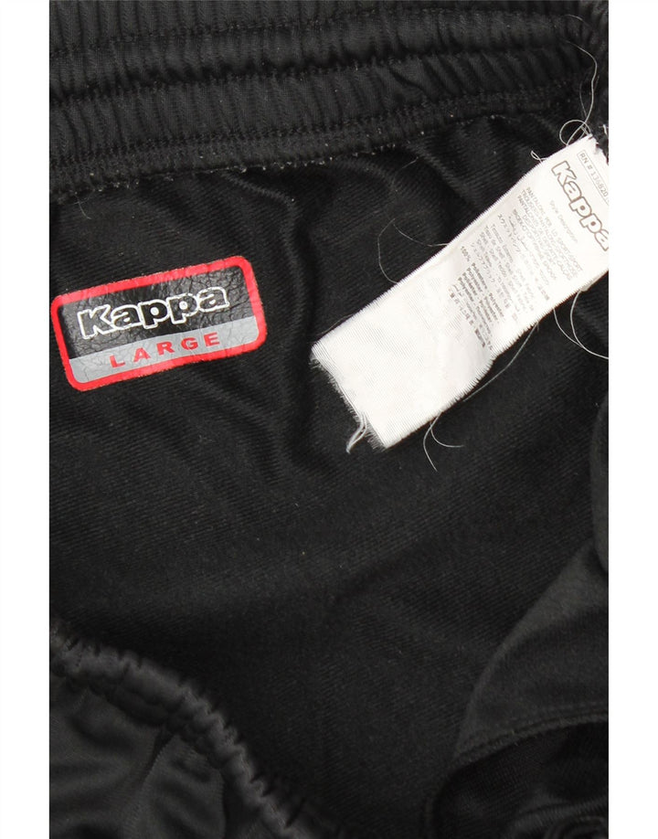 Kappa Boys Graphic Tracksuit Bukser 13-14 år Large Black Polyester