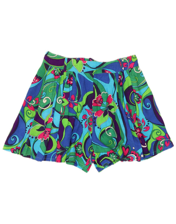 Trend Kvinders Højtaljede Casual Shorts Medium W30 Flerfarvet Blomster