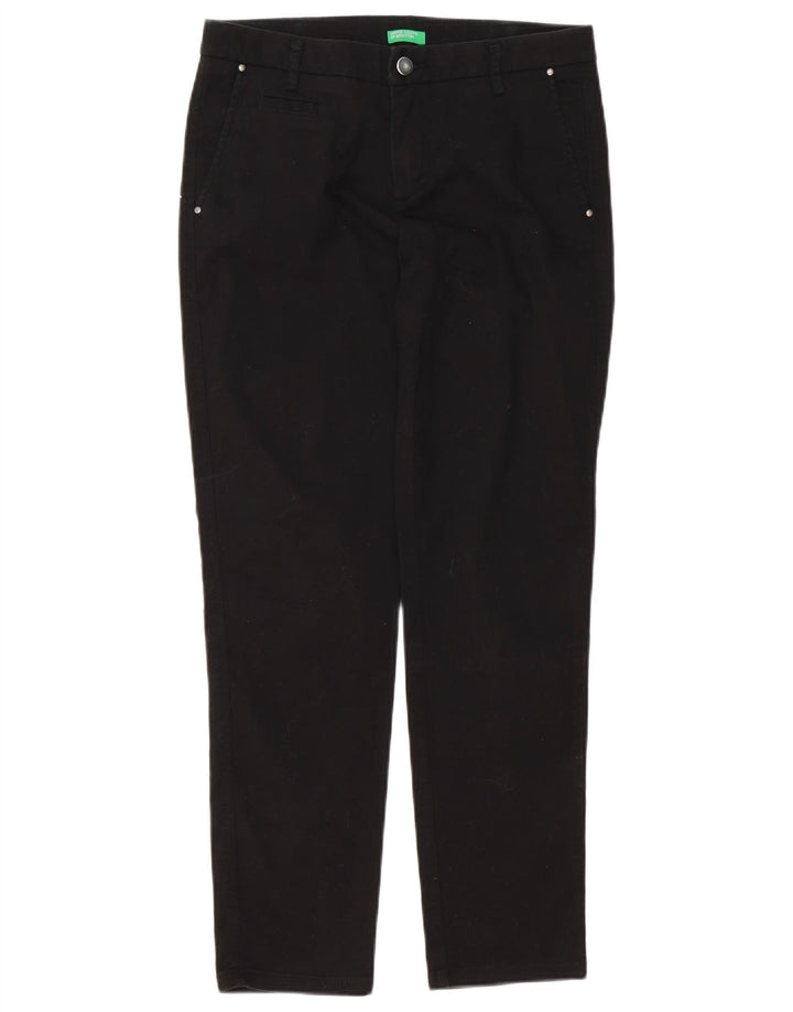 Benetton Dame Slim Chino Bukser W29 L29 Sort