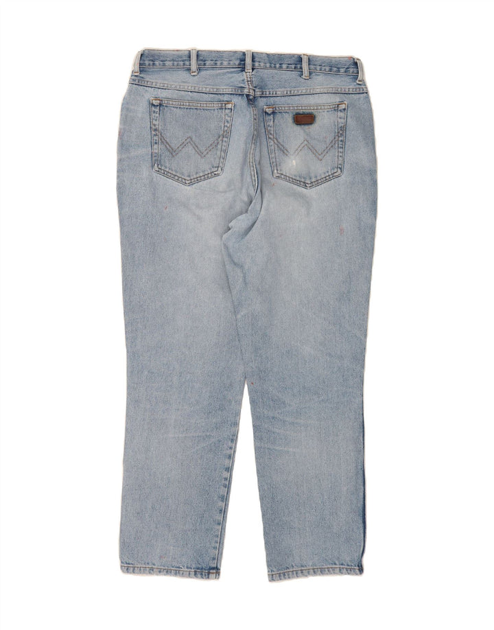 WRANGLER Mens IDAHO Straight Jeans W38 L32 Blue Cotton Vintage Wrangler and Second-Hand Wrangler from Messina Hembry 