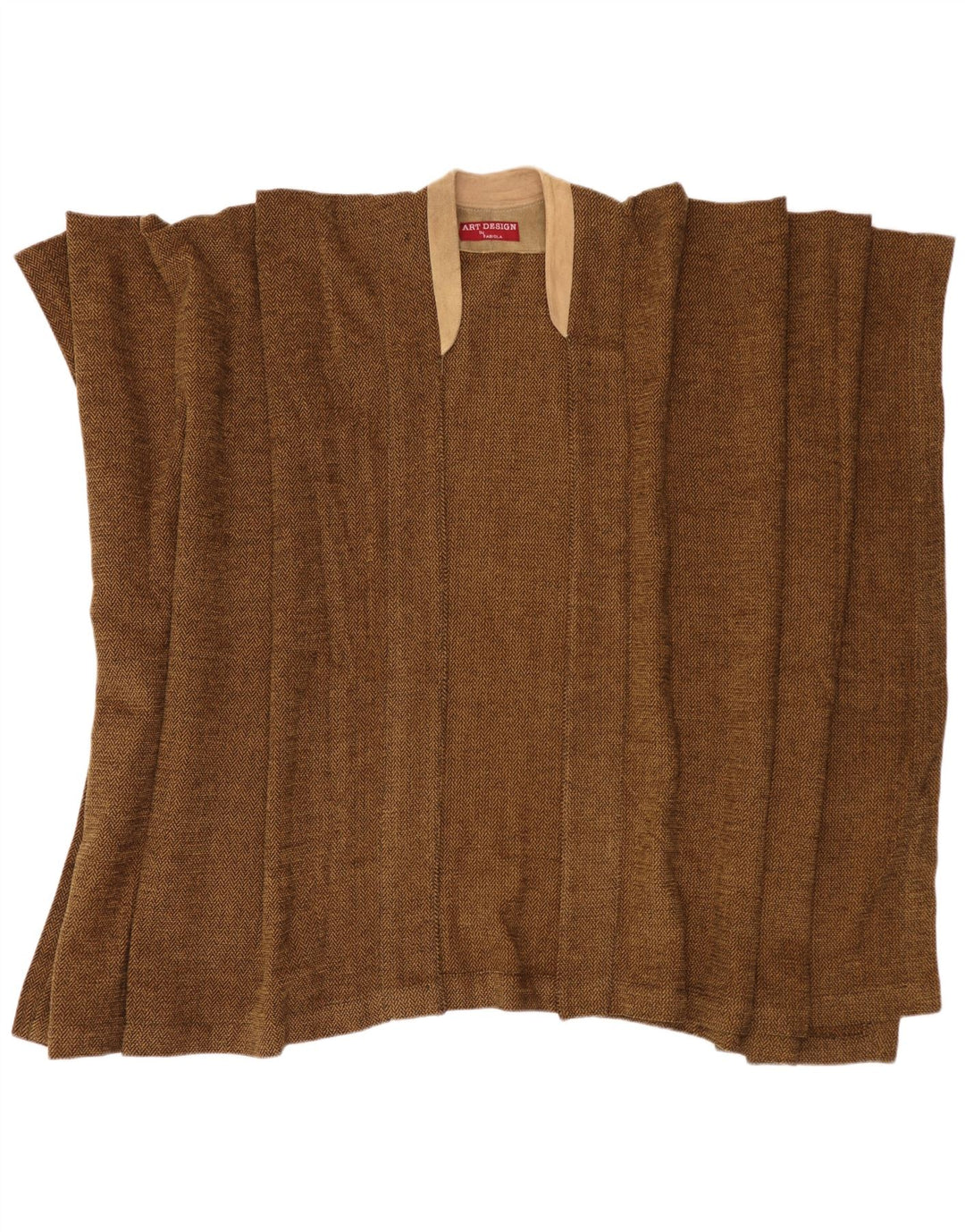 Fabiola Dame Cape Jumper One Size Brunt sildeben