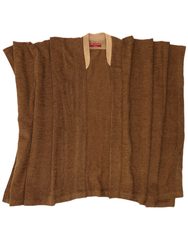 Fabiola Dame Cape Jumper One Size Brunt sildeben