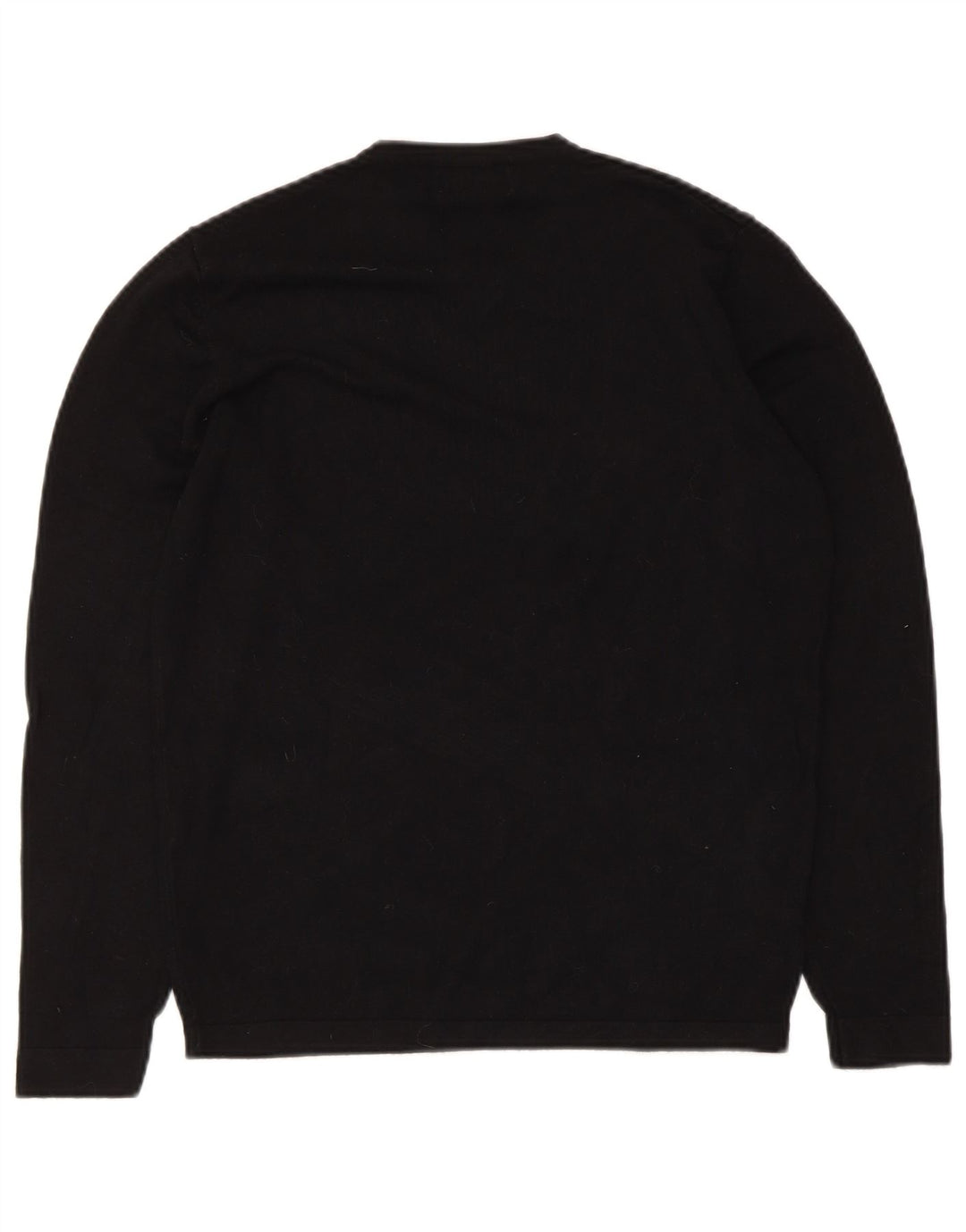 Zara Herre V-hals sweater lille sort viskose