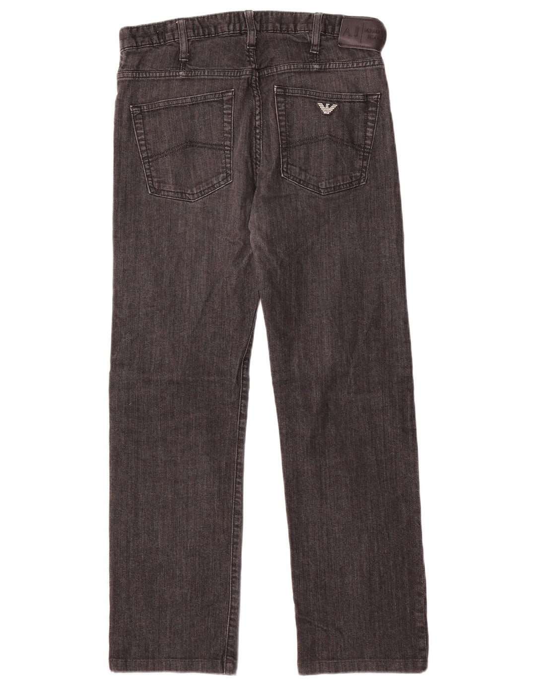 Armani Dame Straight Jeans W32 L28 Grå Bomuld