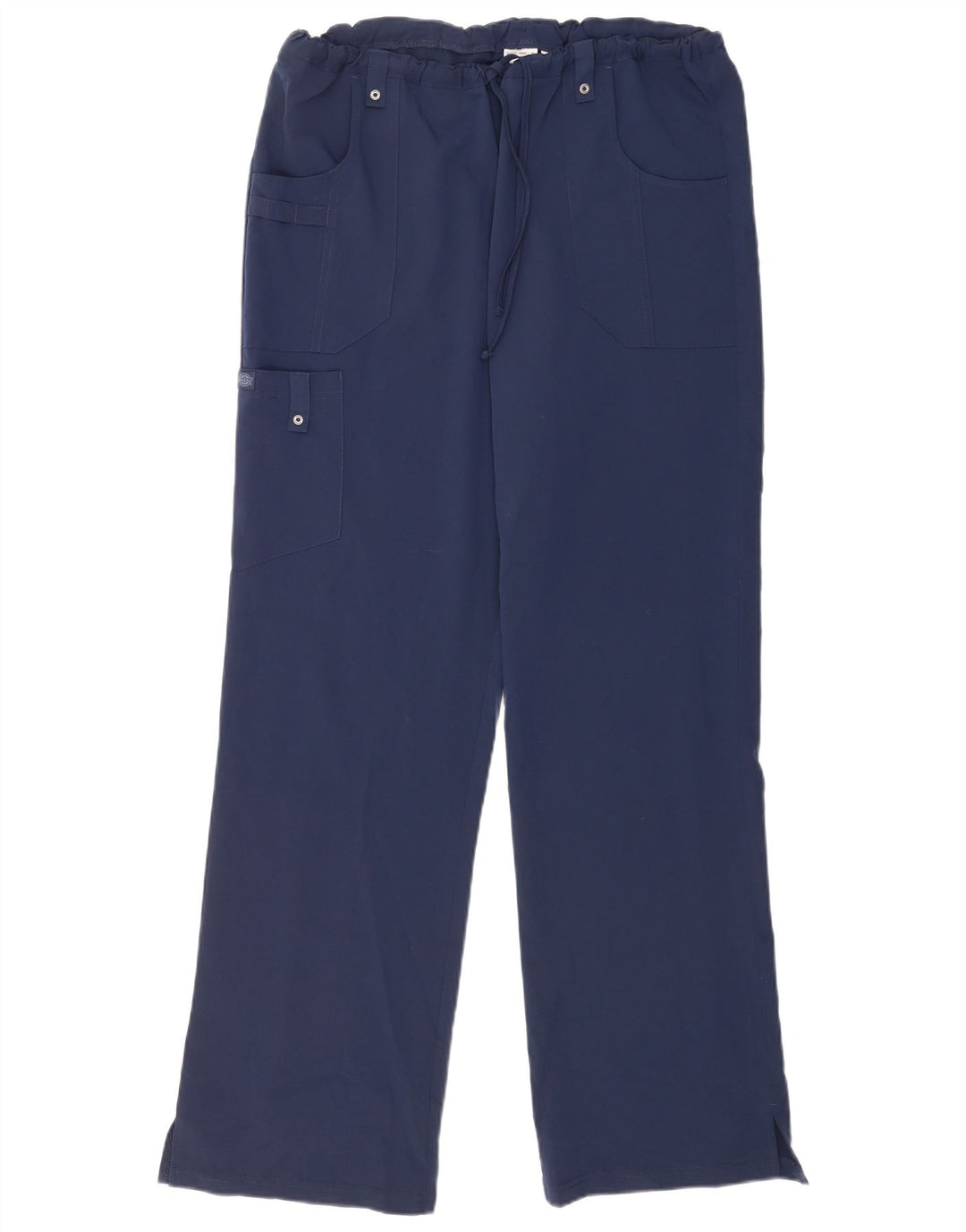 Dickies Dame Straight Cargo Bukser Large W34 L33 Navy Blue Polyester