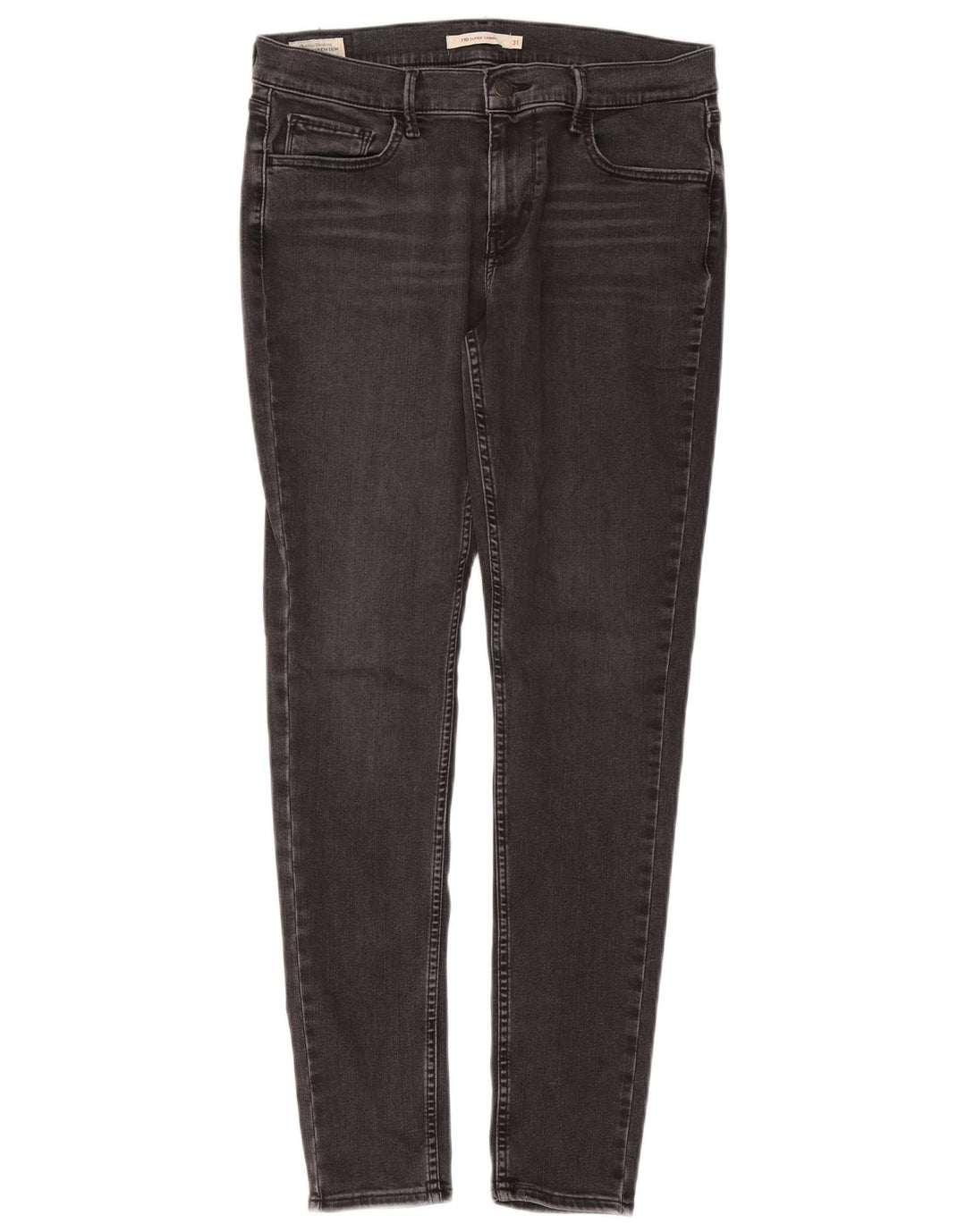 Levi's Dame 710 Super Skinny Jeans W31 L30 Grå Bomuld