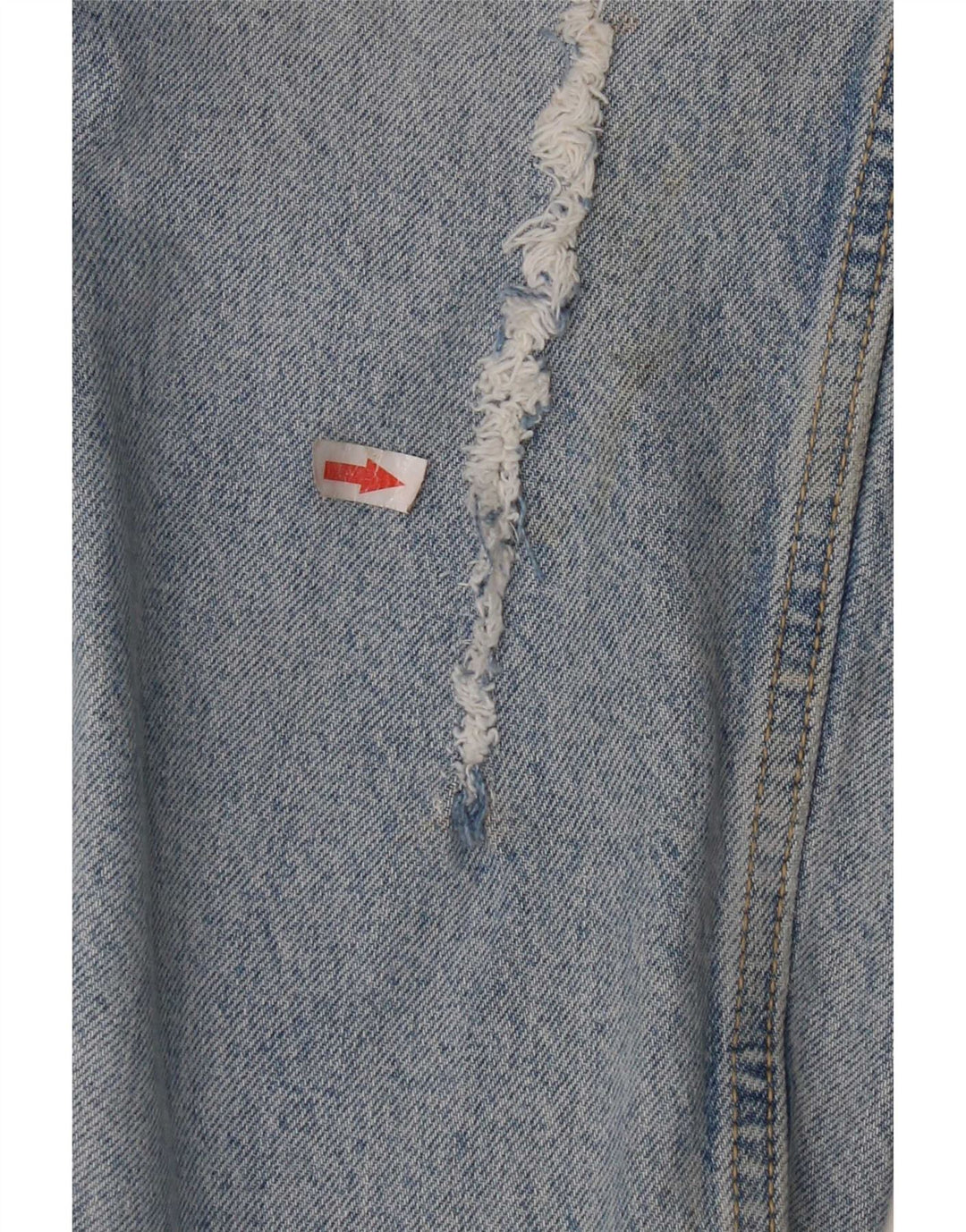Zara Dame Distressed Tapered Jeans EU 40 Medium W30 L27 Blå Bomuld
