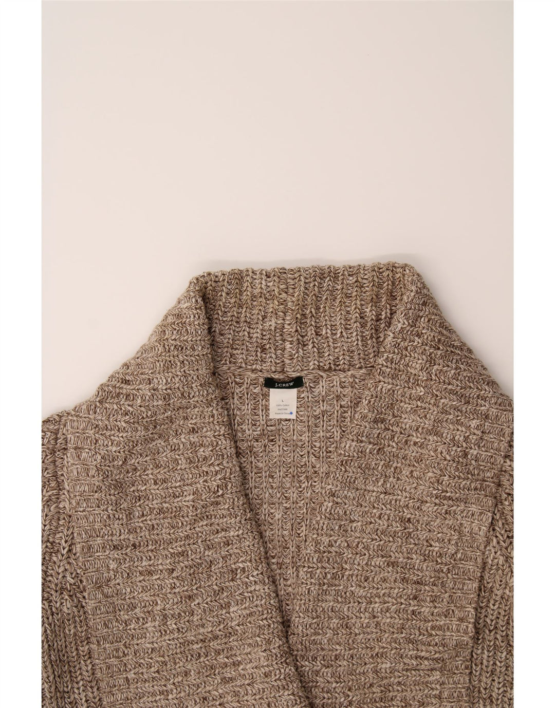 J. CREW Womens Cardigan Sweater UK 16 Large Beige Cotton Vintage J. Crew and Second-Hand J. Crew from Messina Hembry 