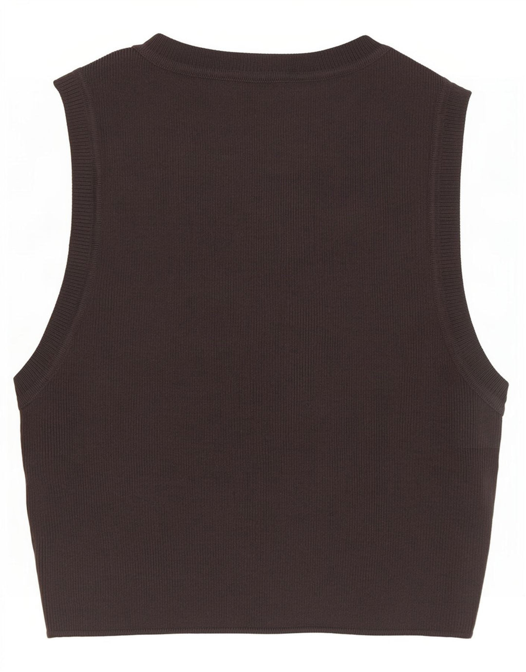 Zara Womens Crop Vest Top UK 12 Medium Grey Viscose