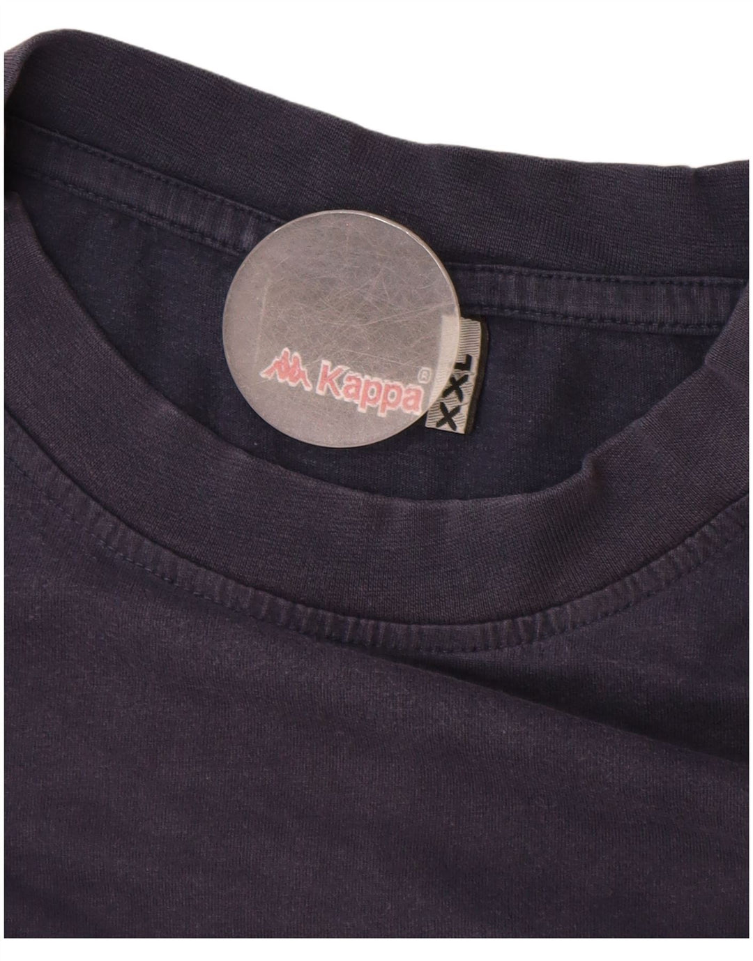 KAPPA T-shirt top til mænd 2XL marineblå bomuld