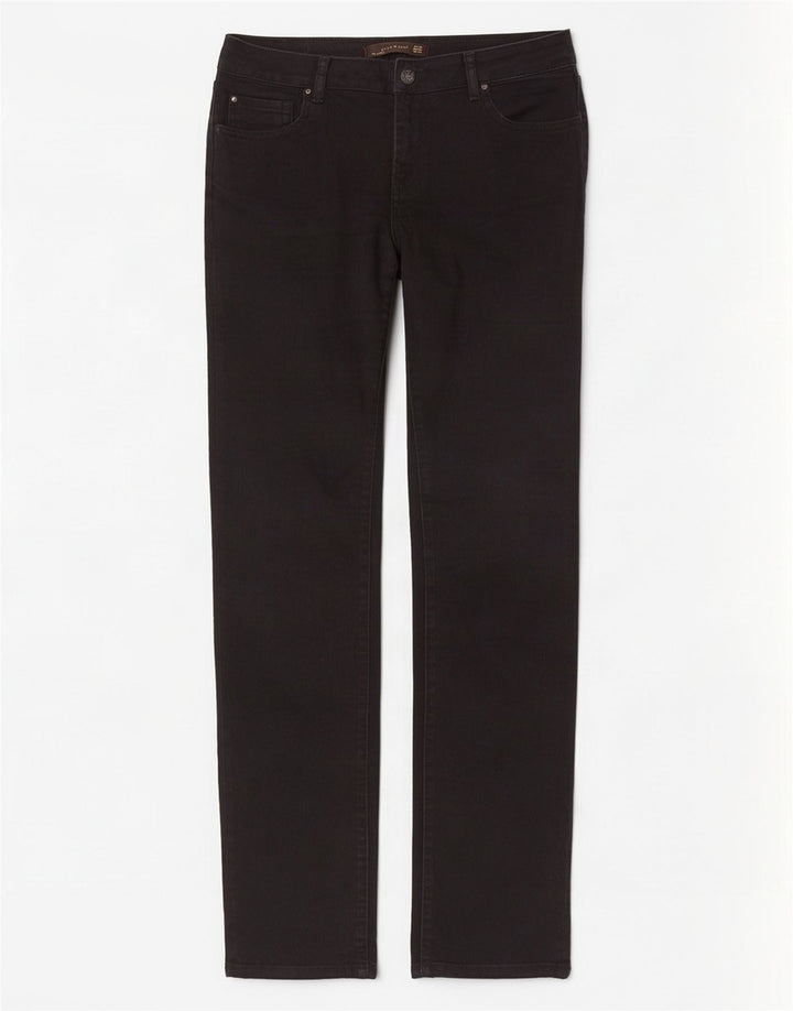 Zara Dame Slim Jeans EU 42 Large W32 L34 Sort