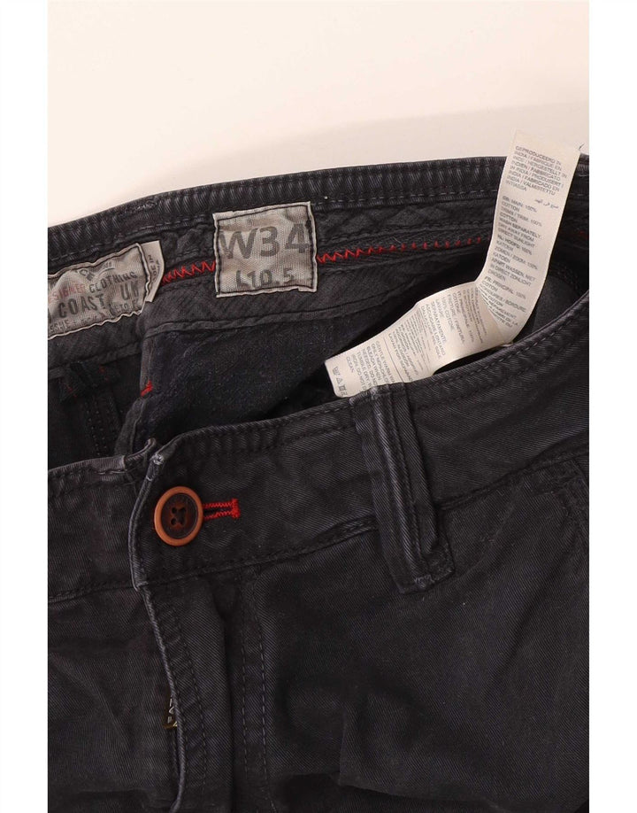 Fat Face Herre Chino Shorts W34 Stor Sort Bomuld