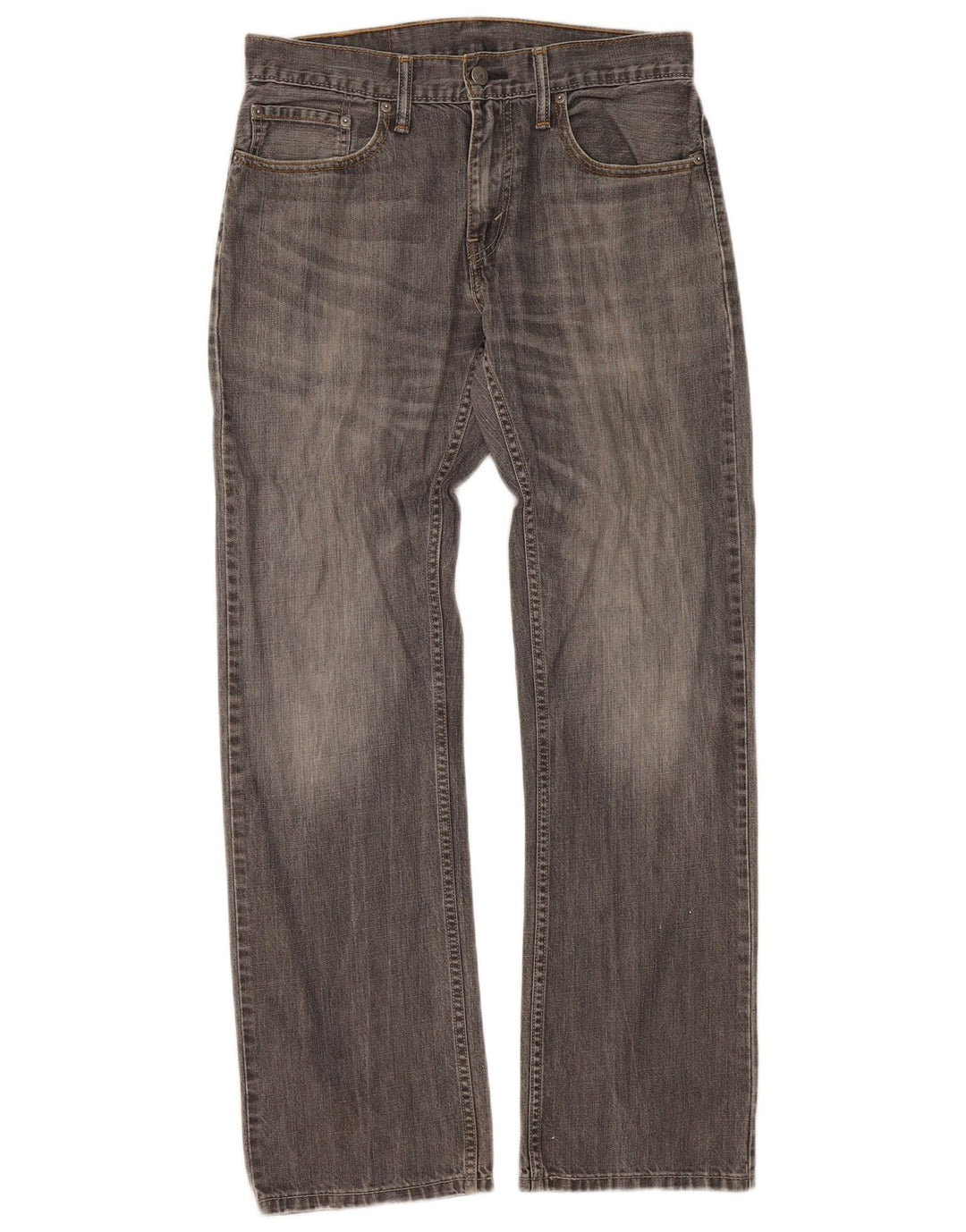 Levi's Dame 514 Straight Jeans W32 L32 Grå Bomuld