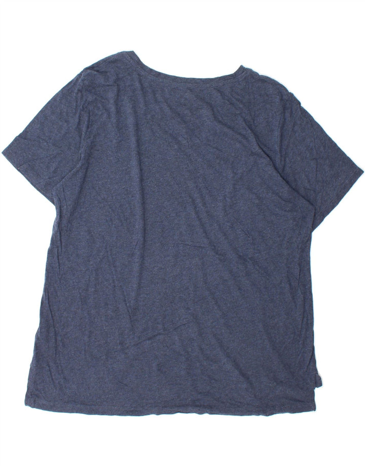 EDDIE BAUER Mens T-Shirt Top 2XL Navy Blue Cotton Vintage Eddie Bauer and Second-Hand Eddie Bauer from Messina Hembry 